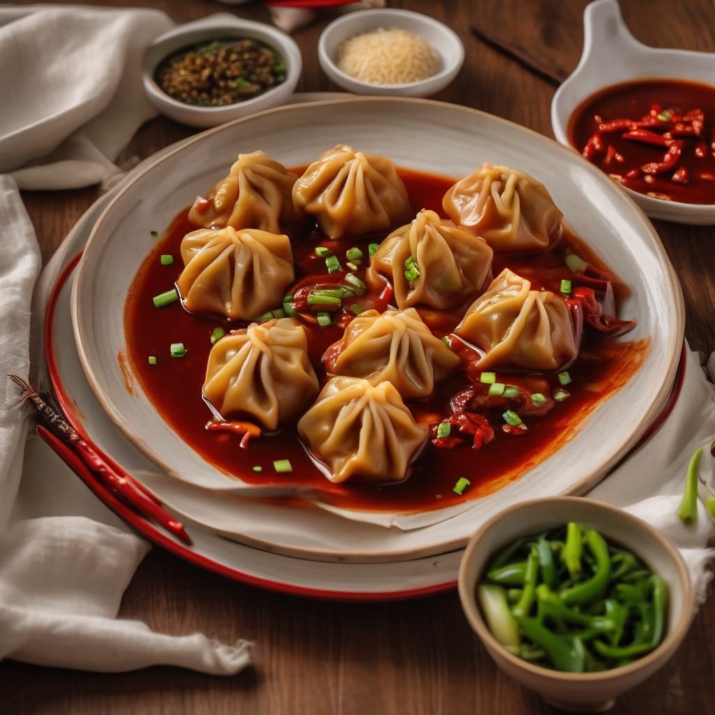 Chicken Chilli Garlic Momos (10 pcs)