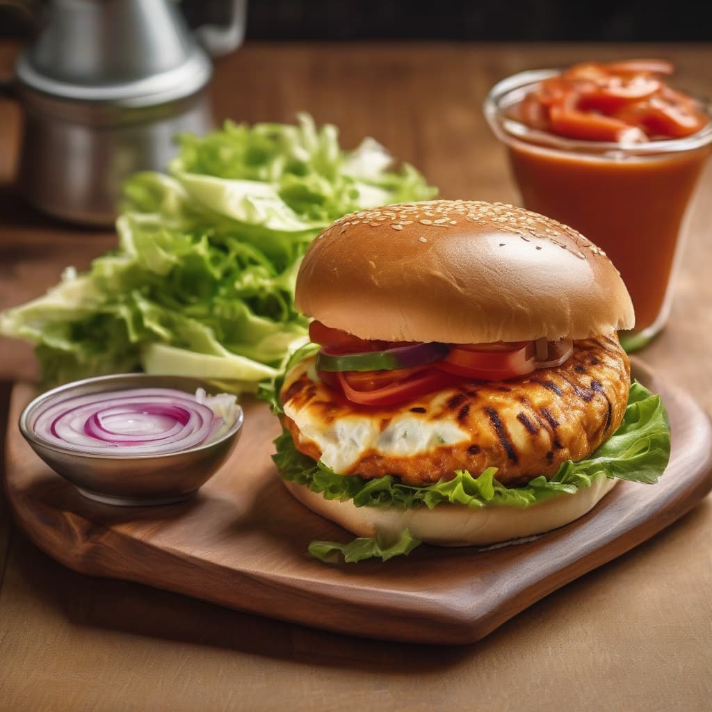 Peri Peri Paneer Burger