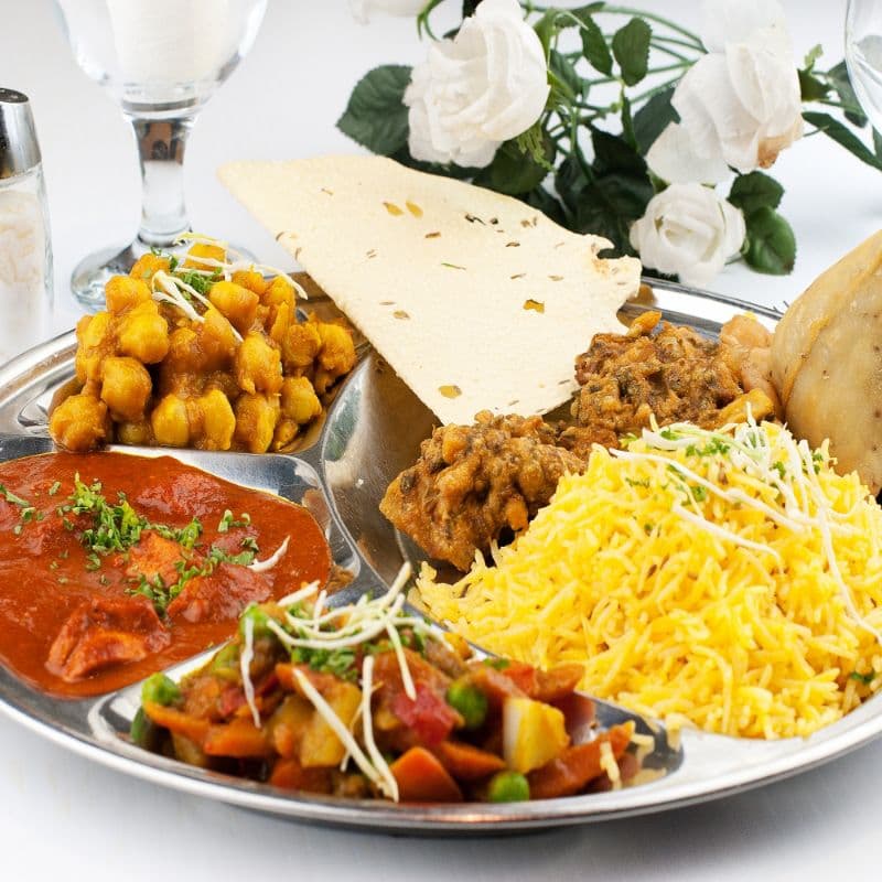 Vegetarian Thali (12:00 – 15:00)