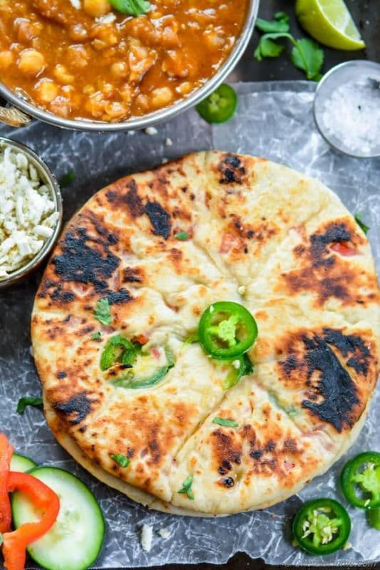 Paneer Stuffed Naan